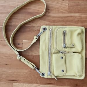 Fossil Sutter Sunny Yellow Leather Crossbody
